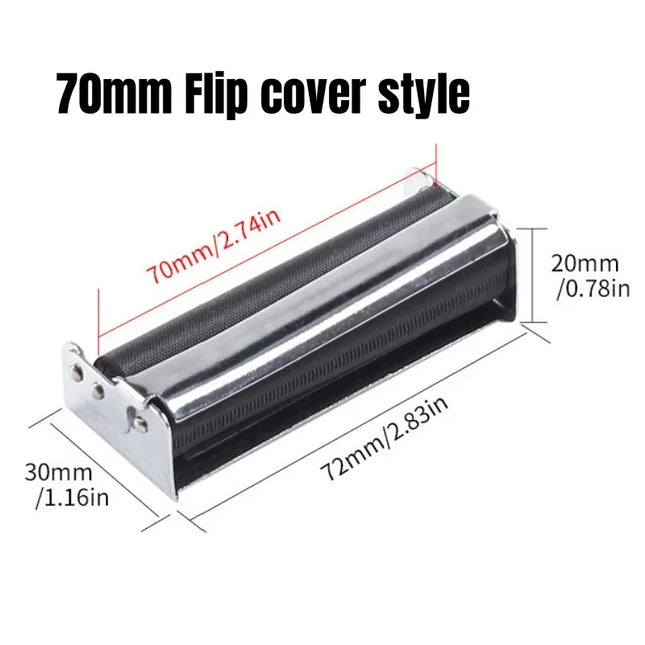 WE PUFF Portable Mini Metal Manual Rolling Machine 70/78/110 MM Paper Tobacco Hand Roller Cigarette Maker Gadgets for Men Gift