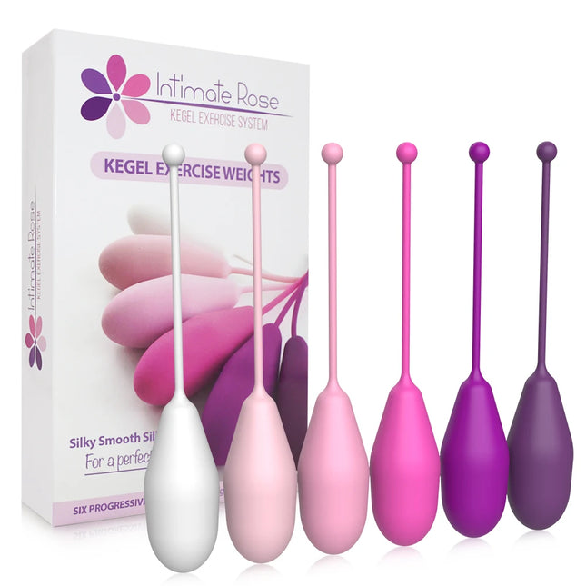 6-Set Safe Silicone Vaginal Tightening Balls Female Geisha Kegel Ball Tighten Ben Wa Vagina Muscle Trainer Sex Toy for Women