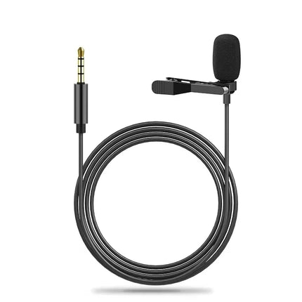 Portable 1.5m Lavalier Mini Microphone Condenser Clip-on Lapel Mic Wired USB/3.5mm/Type-C/Microfon For Mobile Phone Computer PC