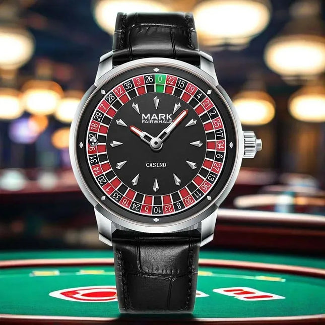 Mark Fairwhale Casual Leather Strap relógios masculino Quartz Fashion WristWatch Waterproof Fashion Watches for man reloj hombre