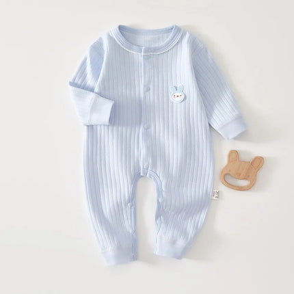 AYNIGIELL Spring and Autumn 0-12Months Baby Rompers Superior Quality Newborn 100% Cotton Jumpsuit for Newborn Boys and Girls
