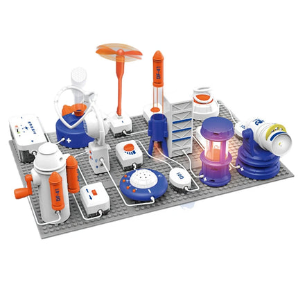Children's Science Experiment Set Electronic Building Blocks Physics Circuit Assembly Educational Learning Toy Gift