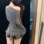 GRAY / L