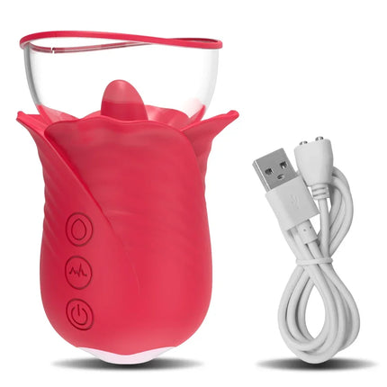 Rose Sex Toy for Women Sucking Vibrator G Spot Clitoris Stimulator Thrusting Vagina Nipple Sucker Vibrating Goods for Adults