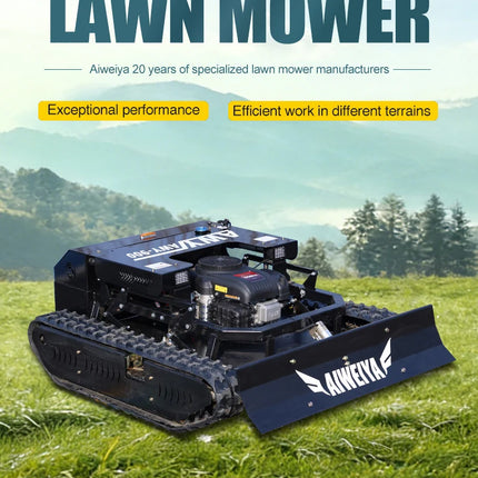 Customized AWY-900 All-Terrain Zero-Turn Remote Mower, 1500W*2 Brushless Motors for Stable Mowing snow shoveling lawn mower