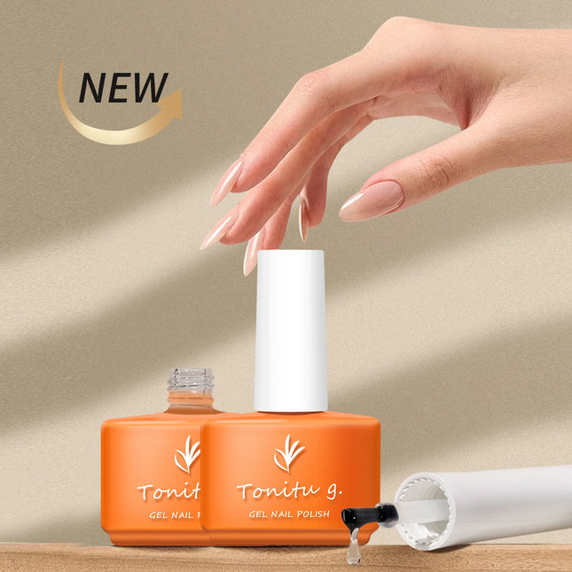 Tonitu G 7ml Nail Gel Top Coat Base coat No Wipe UV LED Varnish Sealing Shining Clear nails art for professionals