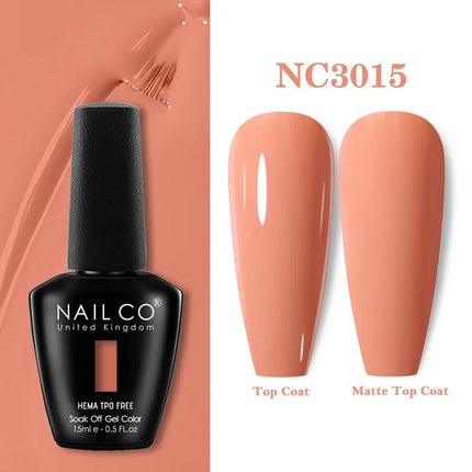 NAILCO 15ml Red Color Series Gel Varnish Coffee Gel Nail Polish Maximalism Reddish Gellak Design Brown Lacquer Nail Art Manicure