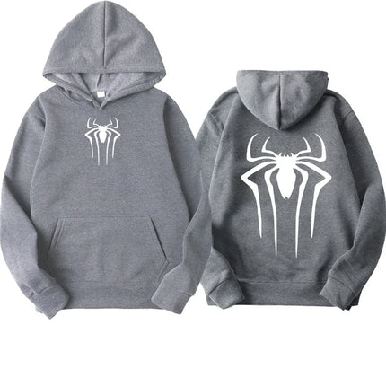 Fashion Printed Spider Hoodie for Men Casual Hoodie Pullover Sweatshirt for Men Top Spider Hoodie Sweatshirt