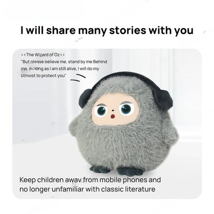 NEW HOT AI Plush Toy W/Smart Voice&LED Eyes,Interactive Companion for Kid/Adult‌Gift-ReadyRechargeable E-Pet open up fun life
