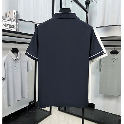 Men's Classic Polo Shirt, 2026 New Summer Collection, Soft Cotton Blend Fabric, Lightweight Comfortable Business Casual Wear