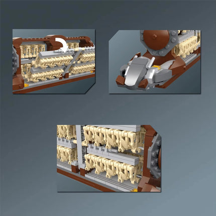 With Original Box 522pcs Platoon Attack Craft Building Set Destroy Droids Star Fight Model Blocks Toys Kids Holiday Gifts Boys
