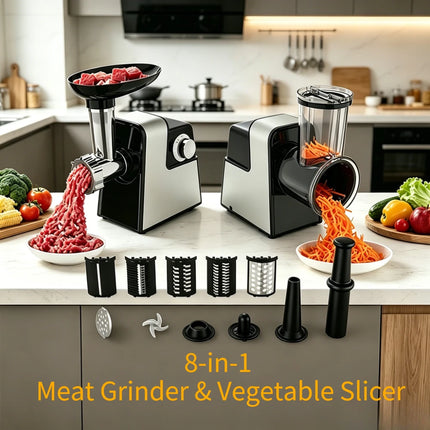 Multifunctional S6B Commercial Electric Food Processor Meat Grinder Sausage Stuffer Vegetable Cutter Slicer Shredder for Kitchen
