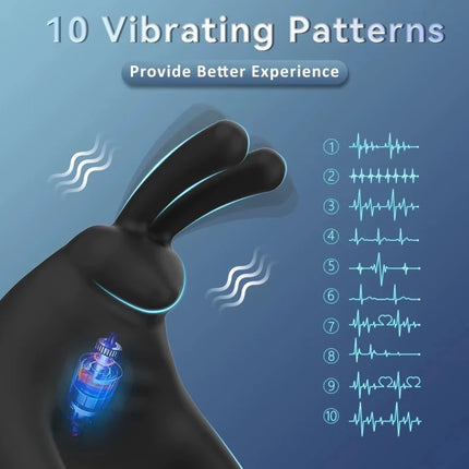 Penis Ring VIBRATEUR Wireless Remote Control Clitoris Stimulation Delay Ejaculation Enlargement Erection For Men
