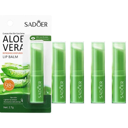 Refreshing Moisturizing Repair Lip Balm Aloe Vera Vitamin Essence Double Protection Hydrating Lip Balm Beauty Skin Care