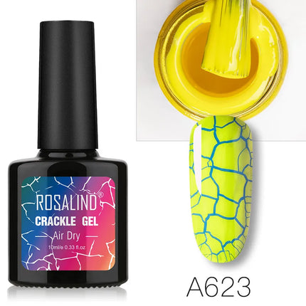 Crackle Gel Polish Cracking Nail Lacquer Quick Drying Nail Art Gel Manicure For UV Semi Permanent Base Top Coat