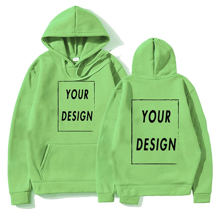 Customizable DIY Hoodie Sweatshirt - Personalize with Your Own Design Brand Logo Picture for Men & Women Casual Fashion Hoody