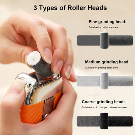 Electric Foot Grinder Rechargeable Electric Foot File with 2 Speed Dead Skin Remover Callus for Feet Hard Skin Smooth Polishing