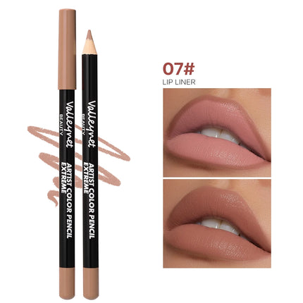 6pcs/Set Lip Liner Set Eyeliner Set Lip Combo Long lasting Matte Waterproof Lipstick Lip Liner Lipstick Lip Makeup