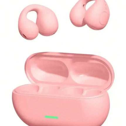 Fone Bluetooth Headset 5.3 Wireless Air Conduction Headphones Clip Ear Music Noise Canceling HD Call Sports Gaming Earphone