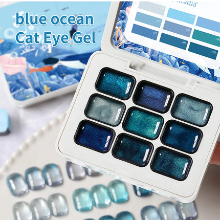 9 Colors Patting Glue Smudge Canned High Saturation Popular Semi-Solid Nail Polish Glue Nail Salon Special