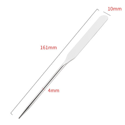 Stainless Steel Palette Tray Mixing Rod Set Makeup Toner Spatula Mixing Stick Foundation Cream Mixing Tool Cosmetic Make Up Tool