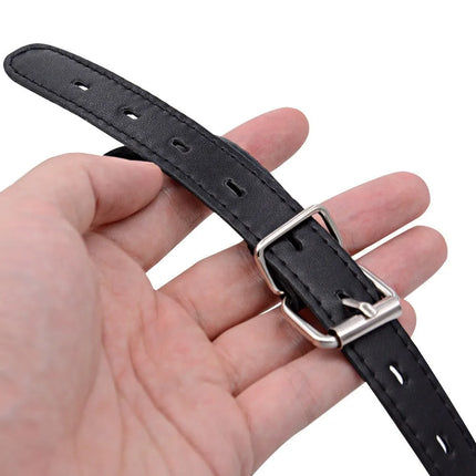 Double-Ended Dildo Deep Blowjob Sex Toy Gag Open Mouth Plug Leather Harness Lesbian Strapon Penis Butt Plug BDSM Erotic Bondage