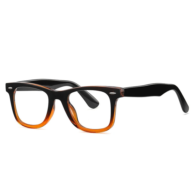 JMISUS Photochromic Optical Eyeglasses for Daily Life Women Men Square Frame Prescription Lenses Lightweight Comfortable Wear