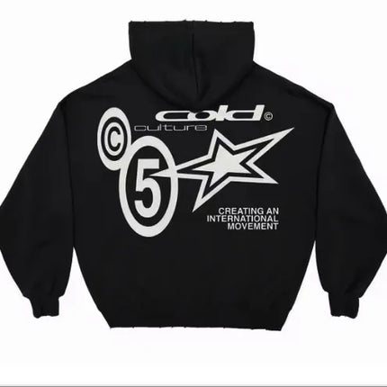 2025 New Classic Casual Fall School Start Harajuku Hip Gothic Letter Pattern 2D Print Loose Hooded Sweatshirt for Men and Women