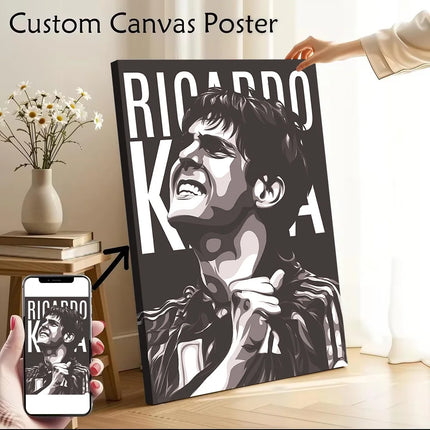 Ricardo Kaka Canvas Wall Art Poster Custom Photo Print Modern Painting for Fans Living Room Decorations Home Decoration Gaming