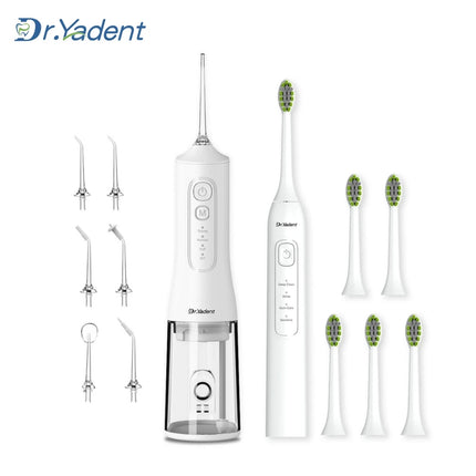 Dr.Yadent YD05+YD06 Gift Set Electric Toothbrush&Oral Irrigator Combo Budget Pick for Thanksgiving Oral Care Deep Cleaning Set