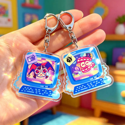 Cute Cartoon TADC Chibi Keychain Accessories Bag Game Keyrings Jewelry Manga Fans Gifts