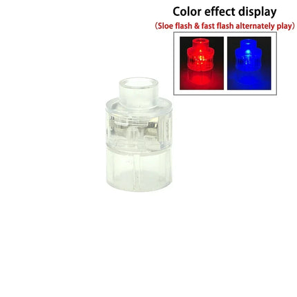 5Pcs Big Size Round LED Light Brick Luminous Lamp Accessories Flash Building Block Xmas Toy Lights Compatible With Leduo Brand