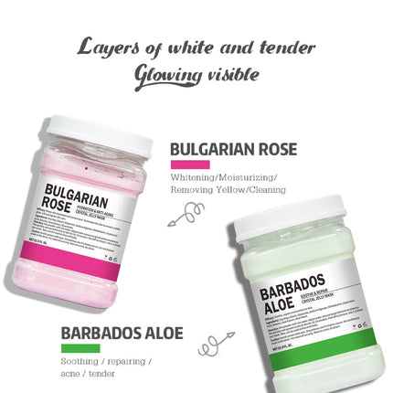 650g Enzyme Crystal Facial Mask Powder Carrot Soft Mask Powder Moisturizing Rose Petal Jelly Mask Mud Face Care Dropshipping