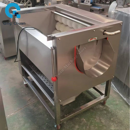 Potato Peeling Cleaning Machine Commercial Radish Brush Clean Machine Stainless Steel Carrot Washing Lotus Root Peel Machine