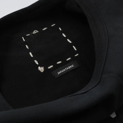 26SS Visvim Stitch Box Label T Shirt Japan Men Women High Quality Simple Print Label Short Sleeve Loose T-shirt Tops Tee