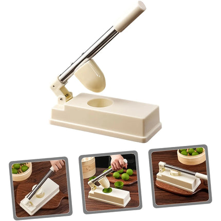 Hand Press Sweet Green Rice Balls Skin Molds Non-stick Efficient Dumpling Skin Wrapper Mold Labor-saving Oval Dough Press Maker