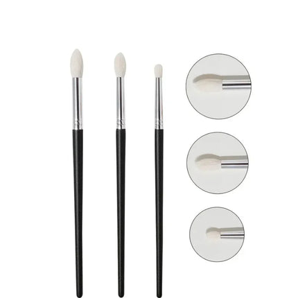 Goat Hair Tapered Crease Blending Brush Eyeshadow Make Up Cosmetic Kit Smudge Eye Makeup Brushes