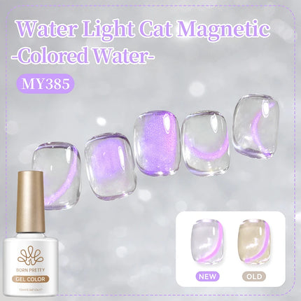BORN PRETTY 1 Bottle Blazing Sky Cat Magnetic Gel Nail Polish Colored Metal Ruby Red Soak Off UV Crystal Varnish Nail Art 10ml