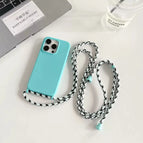 sky blue / For iPhone 14 Pro Max / Case & Strap|silicone