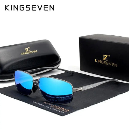 KINGSEVEN Fashion Designer Aluminum Polarized Sunglasses Sun Glasses Vintage UV400 For Men/Women Eye Protection Eyewear