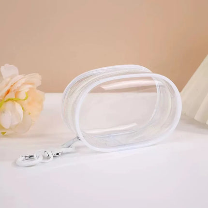 1pc Colorful Thicken Transparent PVC Mystery Box Keychain Jewelry Organizer Storage Cute Doll Bag Organization Dustproof Case