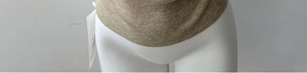 Korean Sle Knitted Vest Women's Base Layer Tank Top Svel f High Collar Spring Autumn Winter Inner And Outer Wear