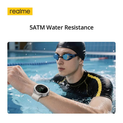 Smart Watch White/Grey realme Watch S5 1.43" AMOLED Display Bluetooth 5.4 Up to 20-day Battery Life