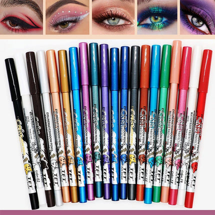 Pearlescent Matte Long-lasting Eye Liner Pencil Waterproof High Pigment Smooth Eyeliner Gel Pencil Women Eye Makeup Cosmetic