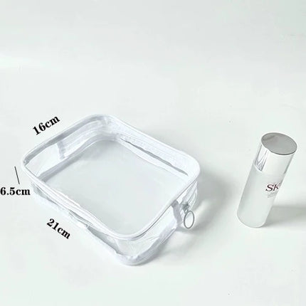 20Custom Waterproof Storage Bag Portable Cosmetic Pvc Bag  Handbag Toiletry Bag Minimalist Transparent Makeup Bag Travel Washbag