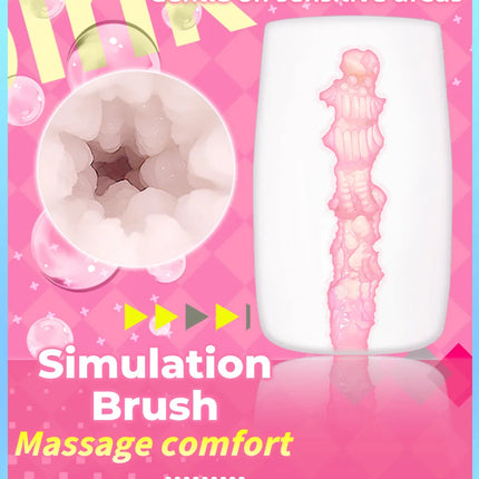 YUU Soft TPE Male Masturbator Pocket Pussy Realistic Vagina Blowjob Masturbation Hidden Masturbators Sex Toys for Men Portable