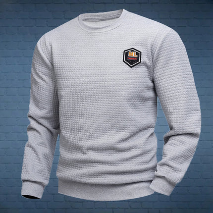Men's Quarter Zip Sweatshirts Casual Fall Mock Neck White Loose Pullover Long Sleeve Solid Graphic Zip Up Sweatshirt
