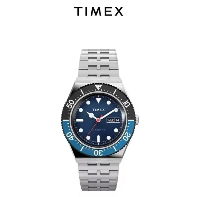 TIMEX Automatic Brand Men's Watch Luxury Leisure Multifunction Watches for Men Calendar Steel Strip Wristwatch