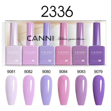 6pcs/kit CANNI TPO FREE HEMA FREE Halloween Nails Color Set Dark Red Semi Permanent Soak off UV LED Gel Varnish Christmas Gift