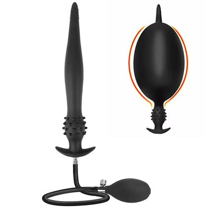 Folding Inflatable Anal Plug Super Huge BDSM Inflate Buttplug Expandable Dildo Pump Anal Dilator For Women/Men Vaginal Anal Toys